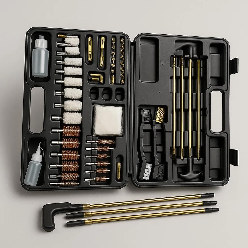 Neorom Tactical Universal Gun Cleaning Kit – All-Caliber Cleaning Supplies with Heavy-Duty Brass, Brushes & Full Maintenance Set